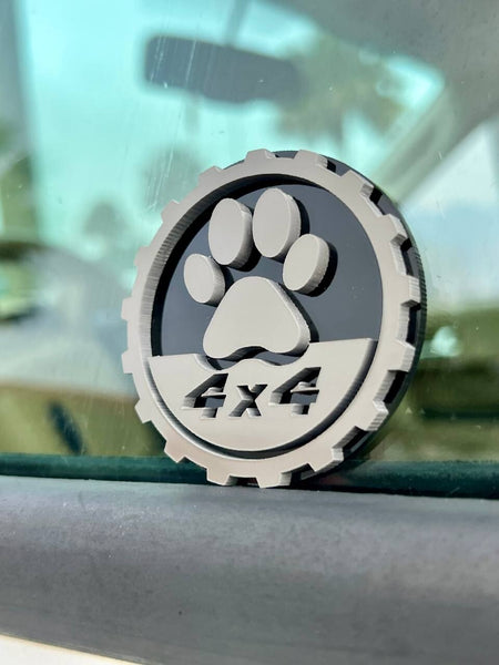 2PCS 18-24 WRANGLER JL GLADIATOR PAW FENDER EMBLEM BADGE — photo 1