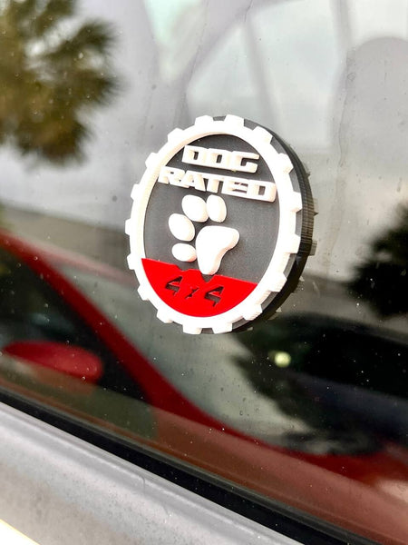 2PCS Jeep Wrangler 392 Fender DOG RATED 4x4 Trail Rated Emblem — photo 9