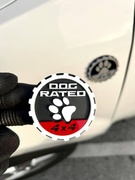 2PCS Jeep Wrangler 392 Fender DOG RATED 4x4 Trail Rated Emblem — photo 17