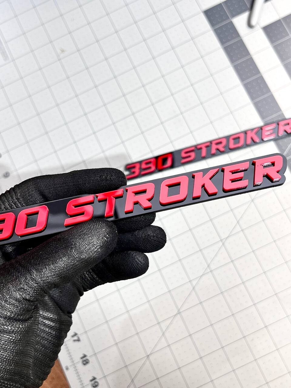 390 STROKER EMBLEMS QTY 2 FENDER EXTERIOR 390 STROKER ENGINE BADGE