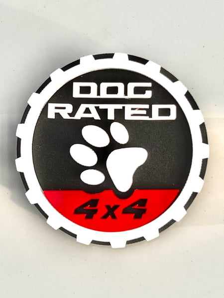 2PCS Jeep Wrangler 392 Fender DOG RATED 4x4 Trail Rated Emblem — photo 15