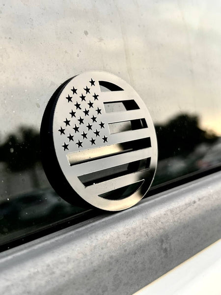 2pcs - American Flag 4x4 Fender Emblem Badge Jeep JK Wrangler XJ YJ TJ JL JT — photo 1