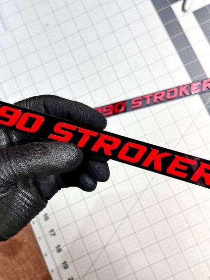 390 STROKER EMBLEMS QTY 2 FENDER EXTERIOR 390 STROKER ENGINE BADGE