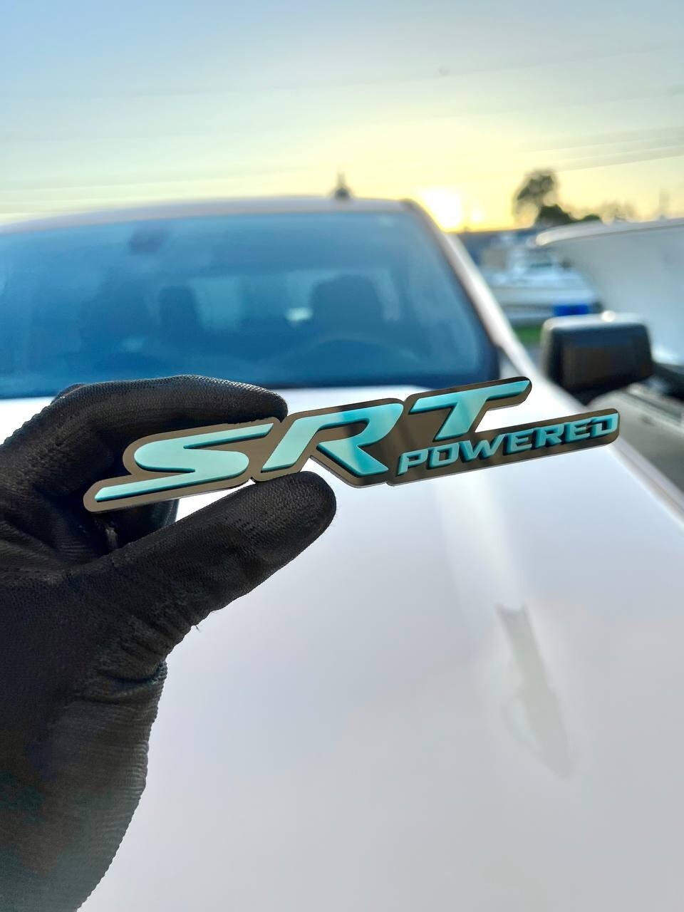 SRT Multicolor Emblems –  SRT Side Fender Badges (Set of 2) for SRT Emblem