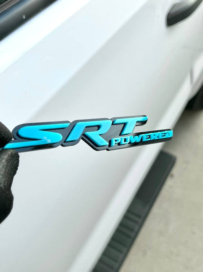 SRT Multicolor Emblems –  SRT Side Fender Badges (Set of 2) for SRT Emblem