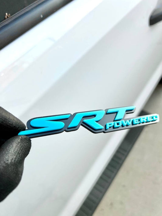 SRT Multicolor Emblems –  SRT Side Fender Badges (Set of 2) for SRT Emblem