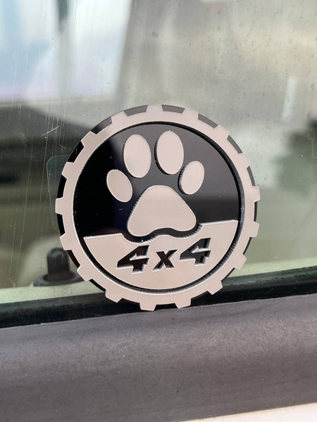 2PCS 18-24 WRANGLER JL GLADIATOR PAW FENDER EMBLEM BADGE — photo 4