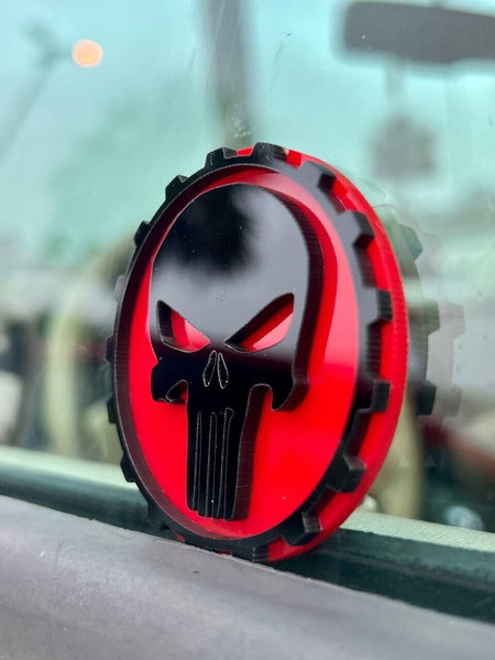 2PCS Jeep Wrangler 392 Fender PUNISHER 4x4 Trail Rated Emblem — photo 5