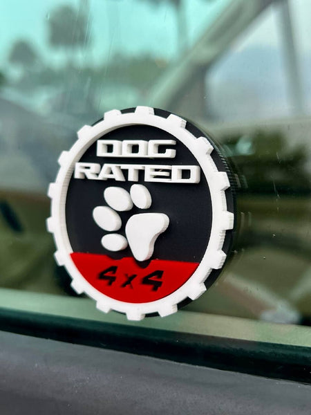 2PCS Jeep Wrangler 392 Fender DOG RATED 4x4 Trail Rated Emblem — photo 4