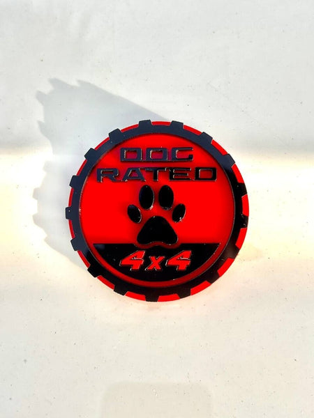 2PCS Jeep Wrangler 392 Fender RED DOG RATED 4x4 Trail Rated Emblem — photo 13