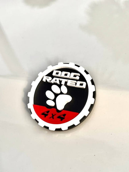 2PCS Jeep Wrangler 392 Fender DOG RATED 4x4 Trail Rated Emblem — photo 14