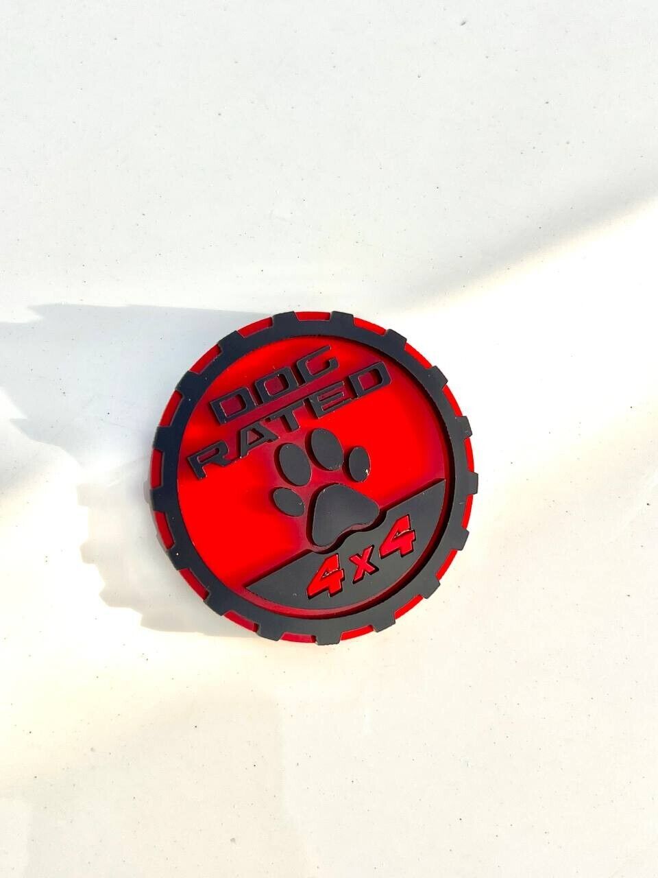 2PCS Jeep Wrangler 392 Fender RED DOG RATED 4x4 Trail Rated Emblem