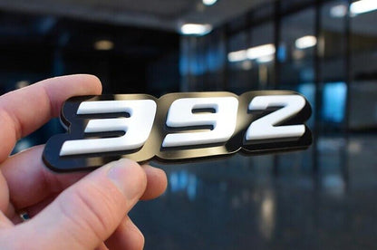 2x Black White 392 Emblems 392 Side Fender Badge 3D for 392 Emblem