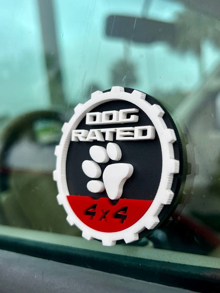 2PCS Jeep Wrangler 392 Fender DOG RATED 4x4 Trail Rated Emblem — photo 5