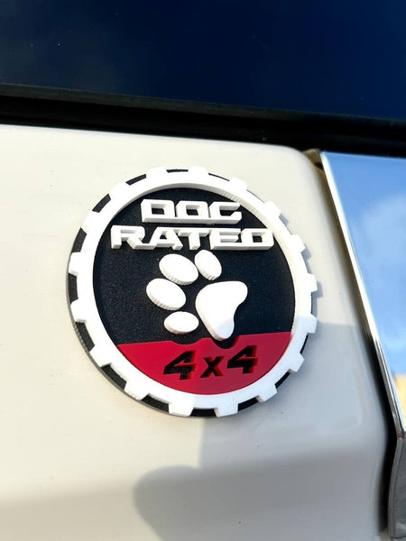 2PCS Jeep Wrangler 392 Fender DOG RATED 4x4 Trail Rated Emblem — photo 22