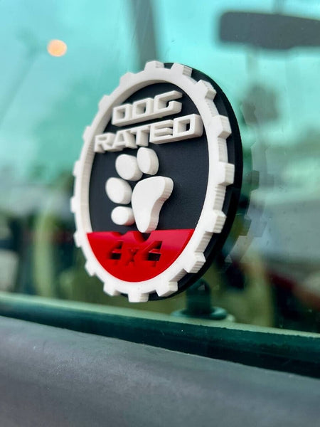 2PCS Jeep Wrangler 392 Fender DOG RATED 4x4 Trail Rated Emblem — photo 7