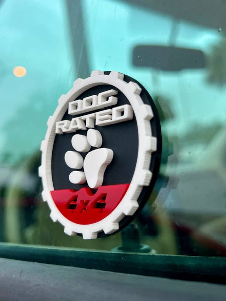 2PCS Jeep Wrangler 392 Fender DOG RATED 4x4 Trail Rated Emblem — photo 6