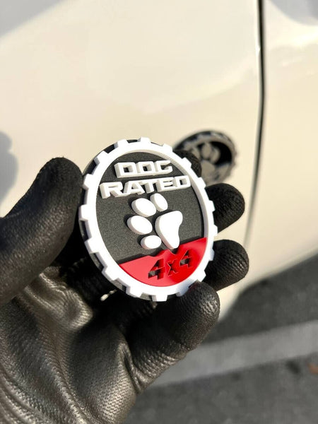 2PCS Jeep Wrangler 392 Fender DOG RATED 4x4 Trail Rated Emblem — photo 19