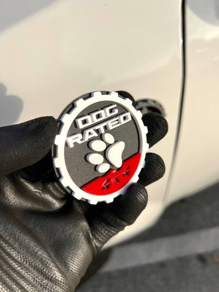 2PCS Jeep Wrangler 392 Fender DOG RATED 4x4 Trail Rated Emblem — photo 18