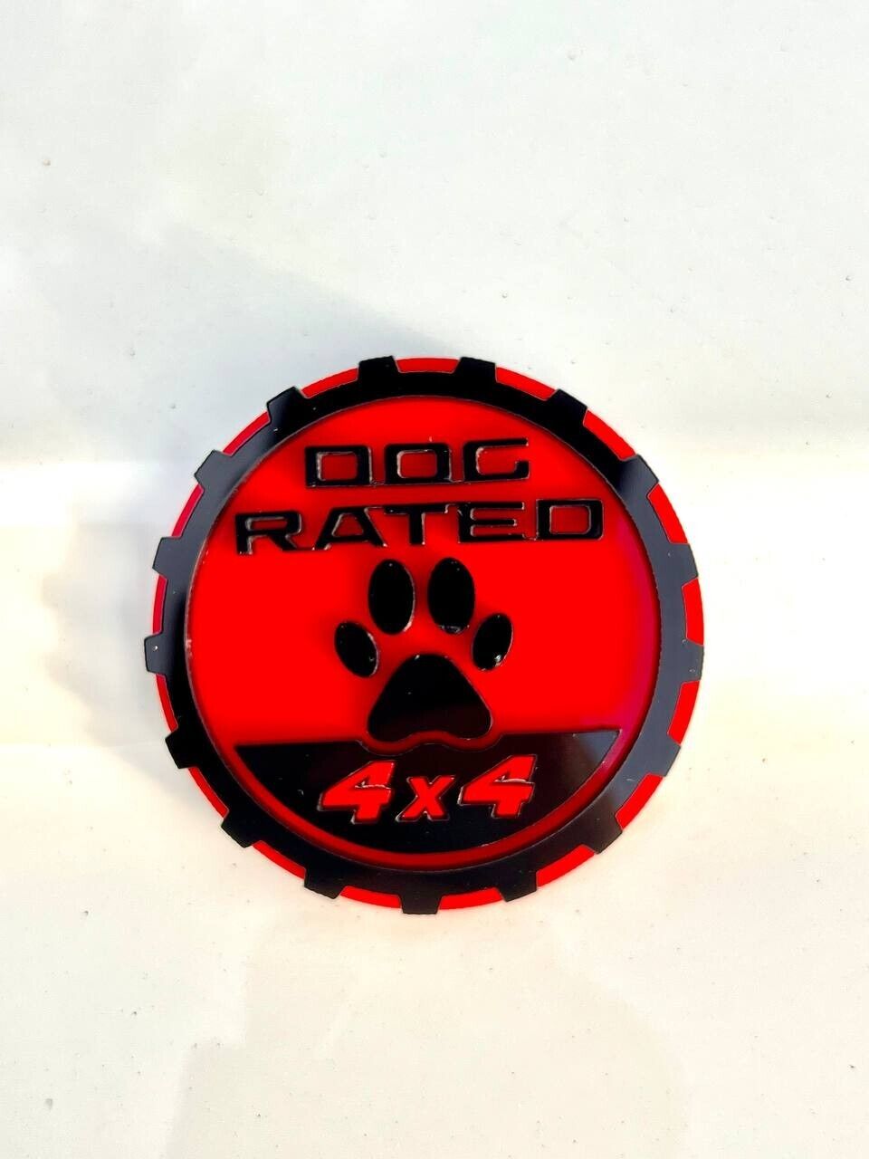 2PCS Jeep Wrangler 392 Fender RED DOG RATED 4x4 Trail Rated Emblem